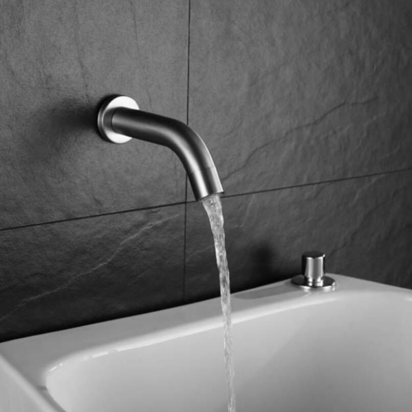 Kran med touchsensor i rostfritt stål