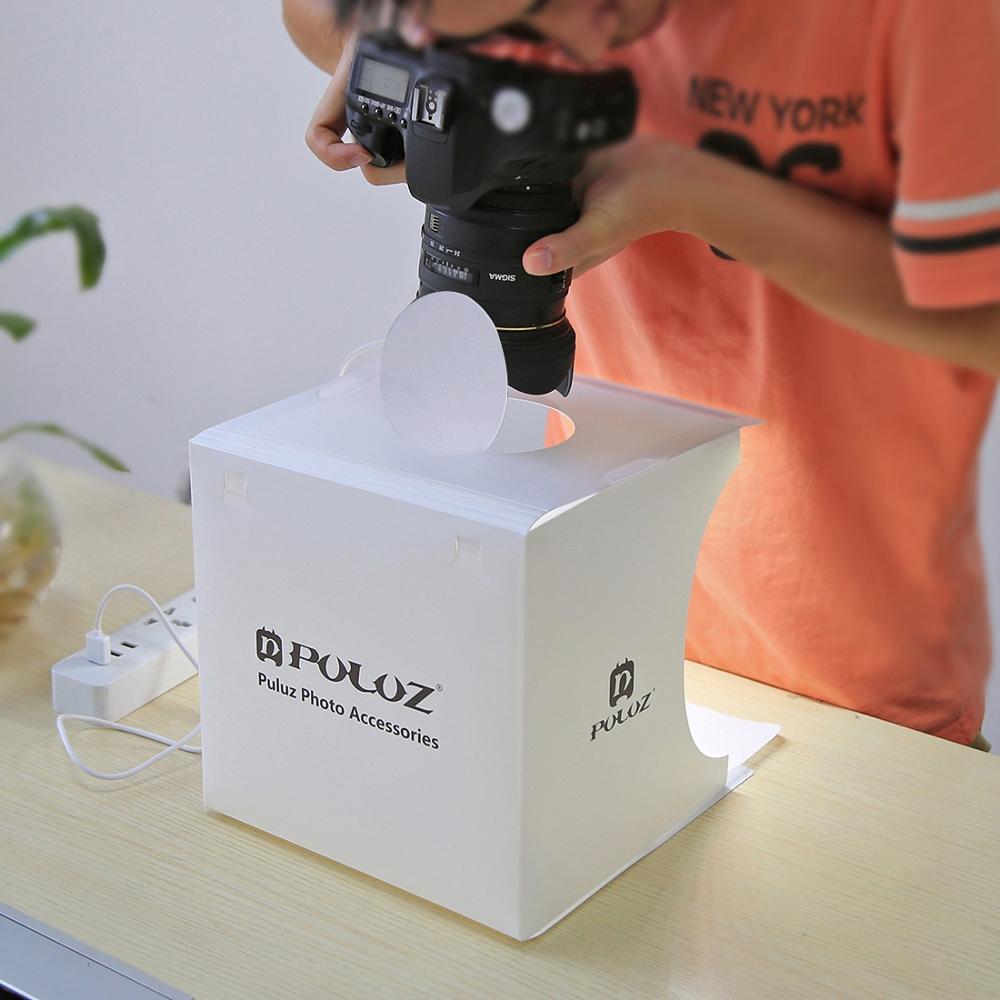 Bærbart Fotostudie med LED-belysning – SnapBox