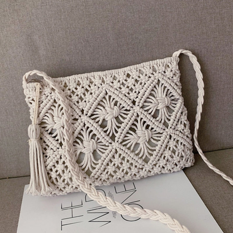 Håndtaske i vævet design fra Eindhoven – Elegant sommertaske til kvinder