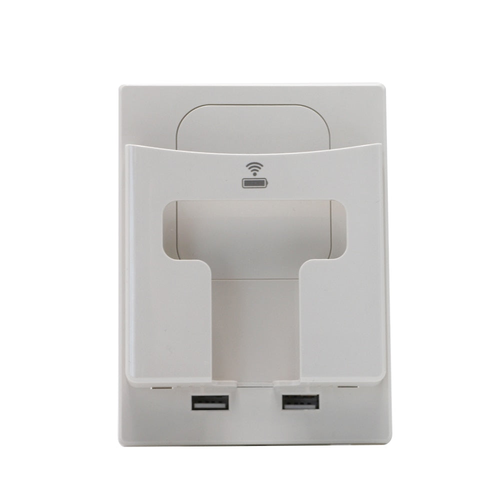 Vægsocket trådløs telefonopladerholder