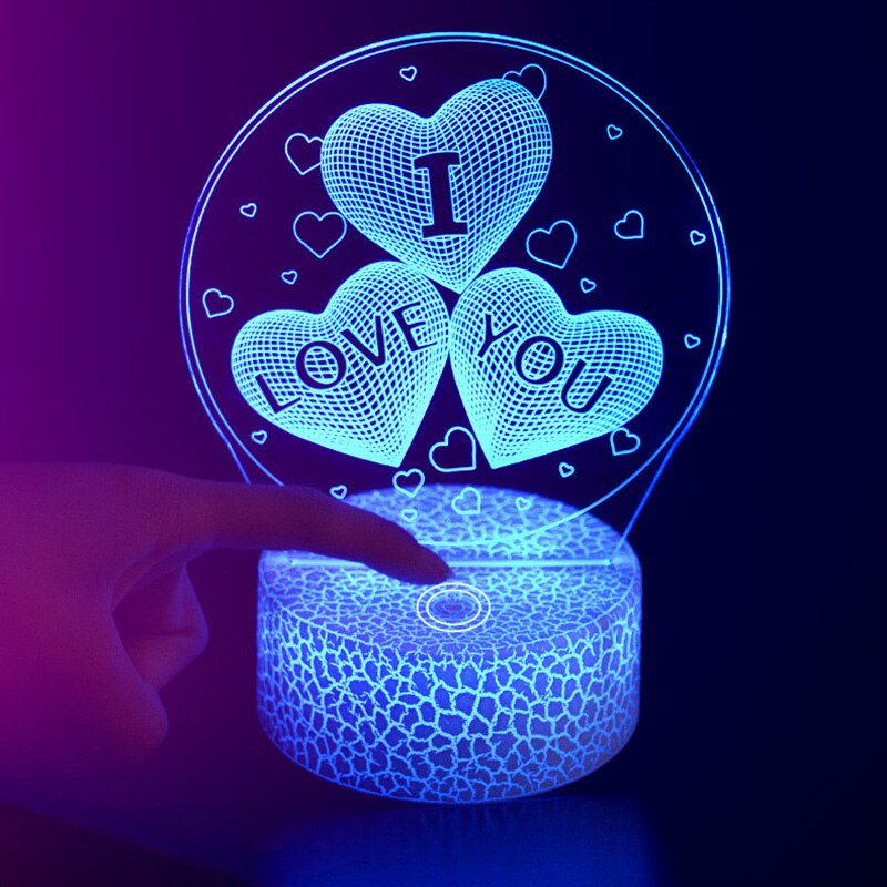 3D Rum Dekor Aftenlampe