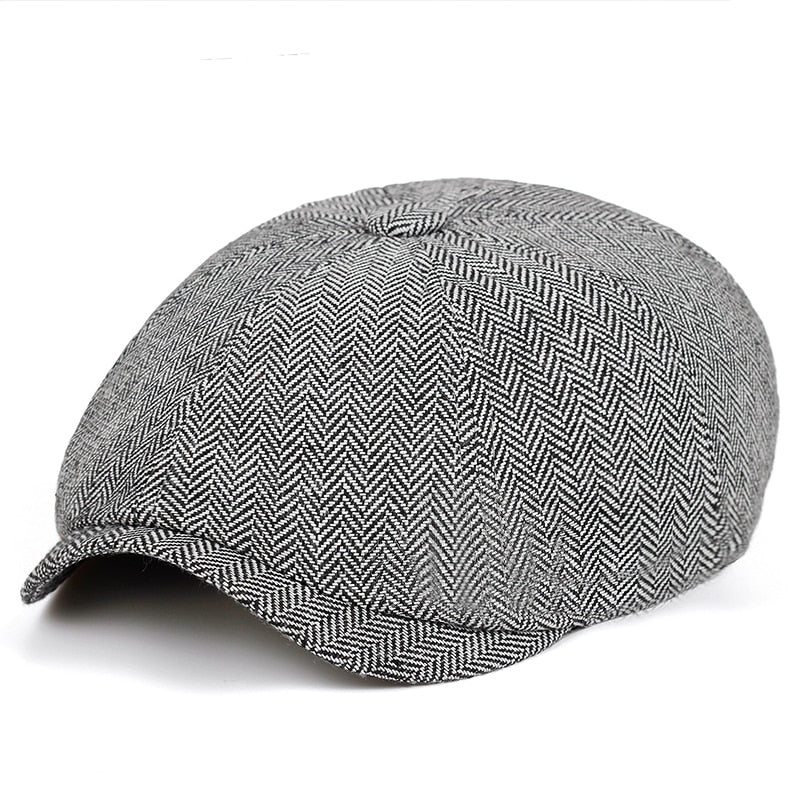 Klassisk Vintage Newsboy Hat – Unisex Model