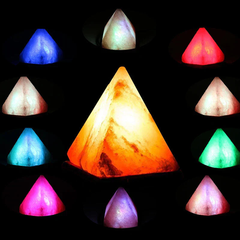 LED Kristall Nattlampa med Färgskiftande USB Himalayasaltlampa