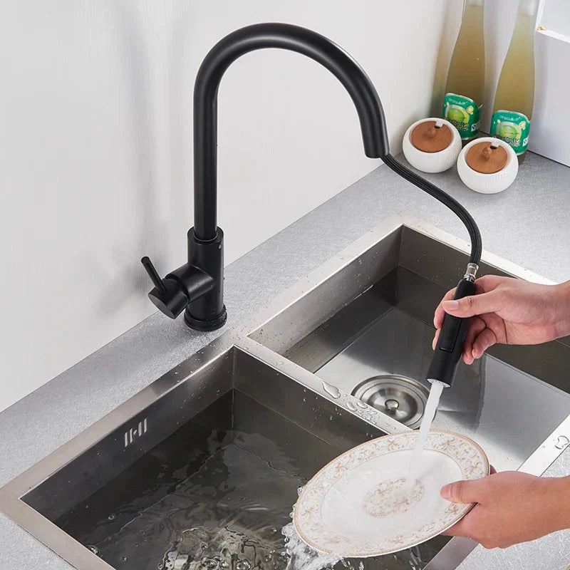 Berøringsfølsom Køkkenarmatur med Retractable Tud