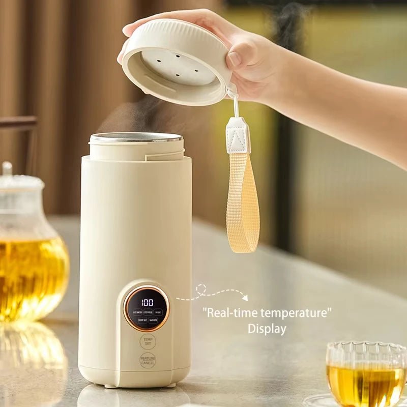 Bærbar Elektrisk Opvarmningskop - Justerbar Temperatur, 550 ml