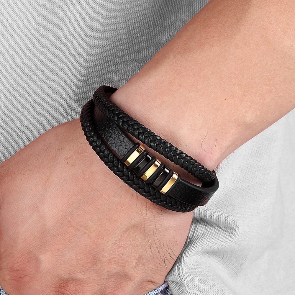 Stilrent läderarmband för män - Tidlös elegans