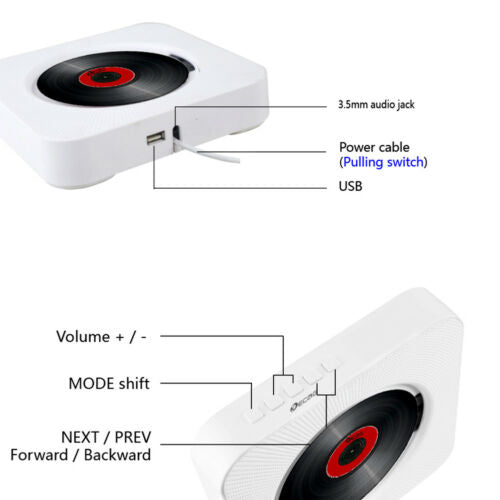 Sound Wave CD-afspiller Bluetooth-højttaler