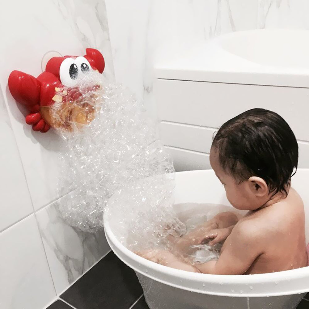 Färgrik Krabbbadleksak - Skapa Bubblor och Glädje i Badet