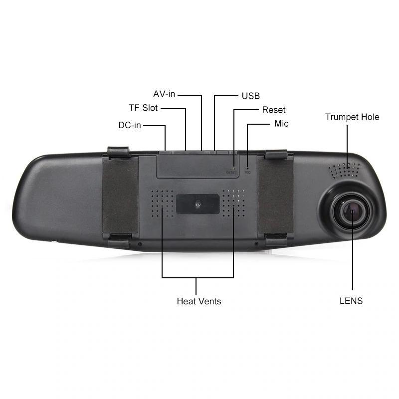 Smart Bakspejl Kamera med HD 1080P og Natvision