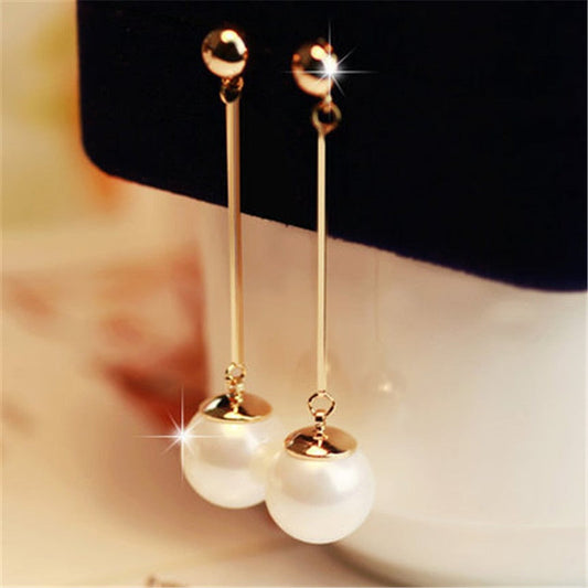 Luksuriøse Perle Droupøreringe – Elegant Design