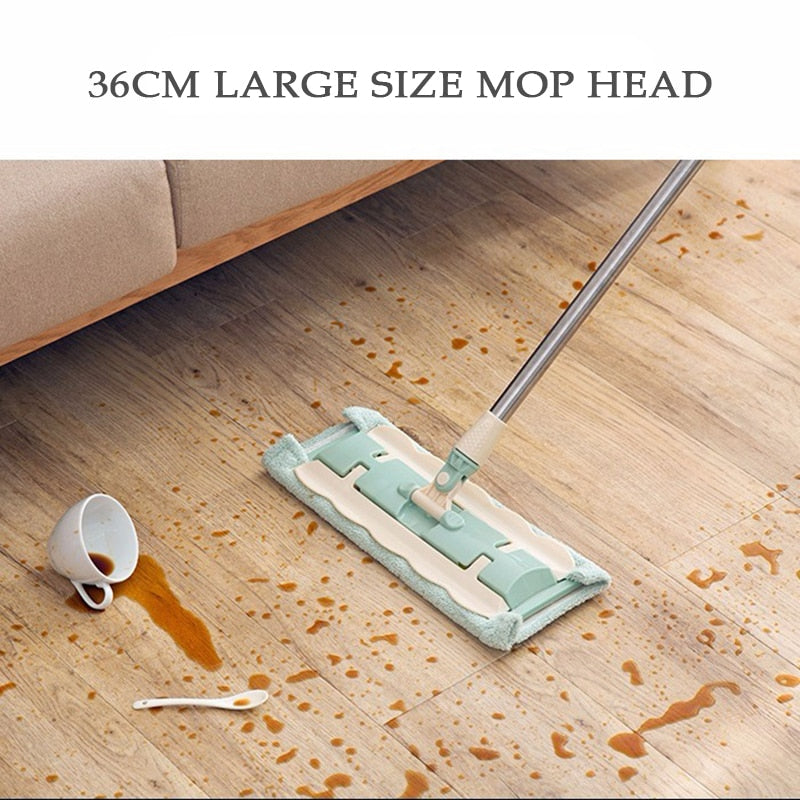 360 Grad Teleskopisk Stor Flad Mop