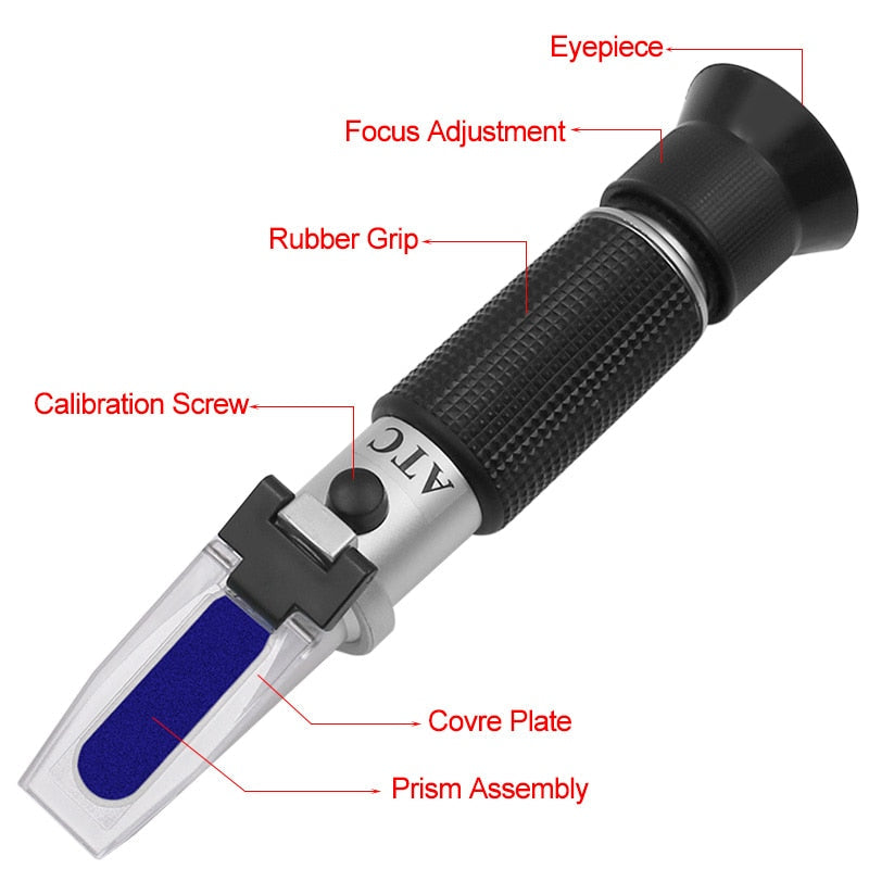 Mini Refractometer Frugt Sukker Tester