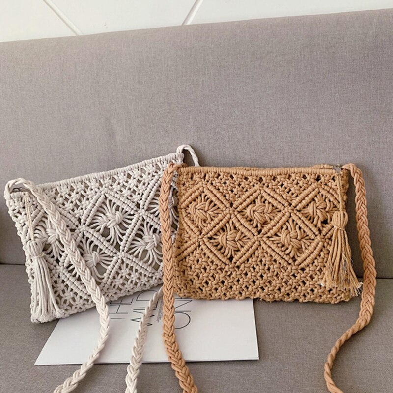Håndtaske i vævet design fra Eindhoven – Elegant sommertaske til kvinder
