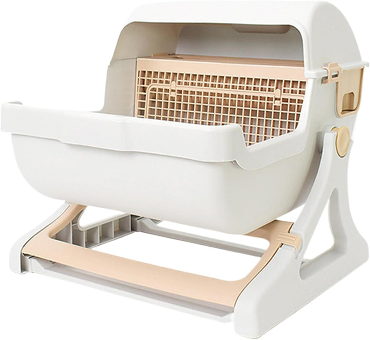 Åben design automatisk lugtfri kattebakke