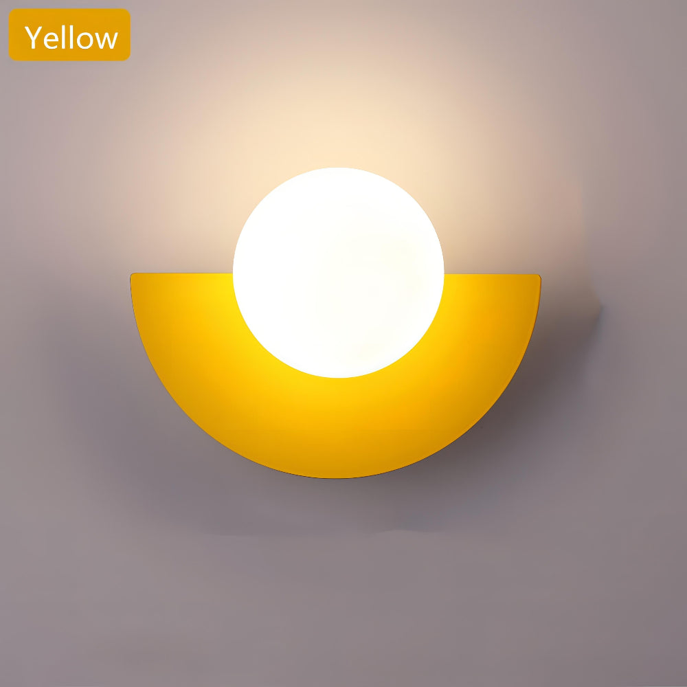 Elegant Halvmåne Vägglampa i Svart med LED-Ljus