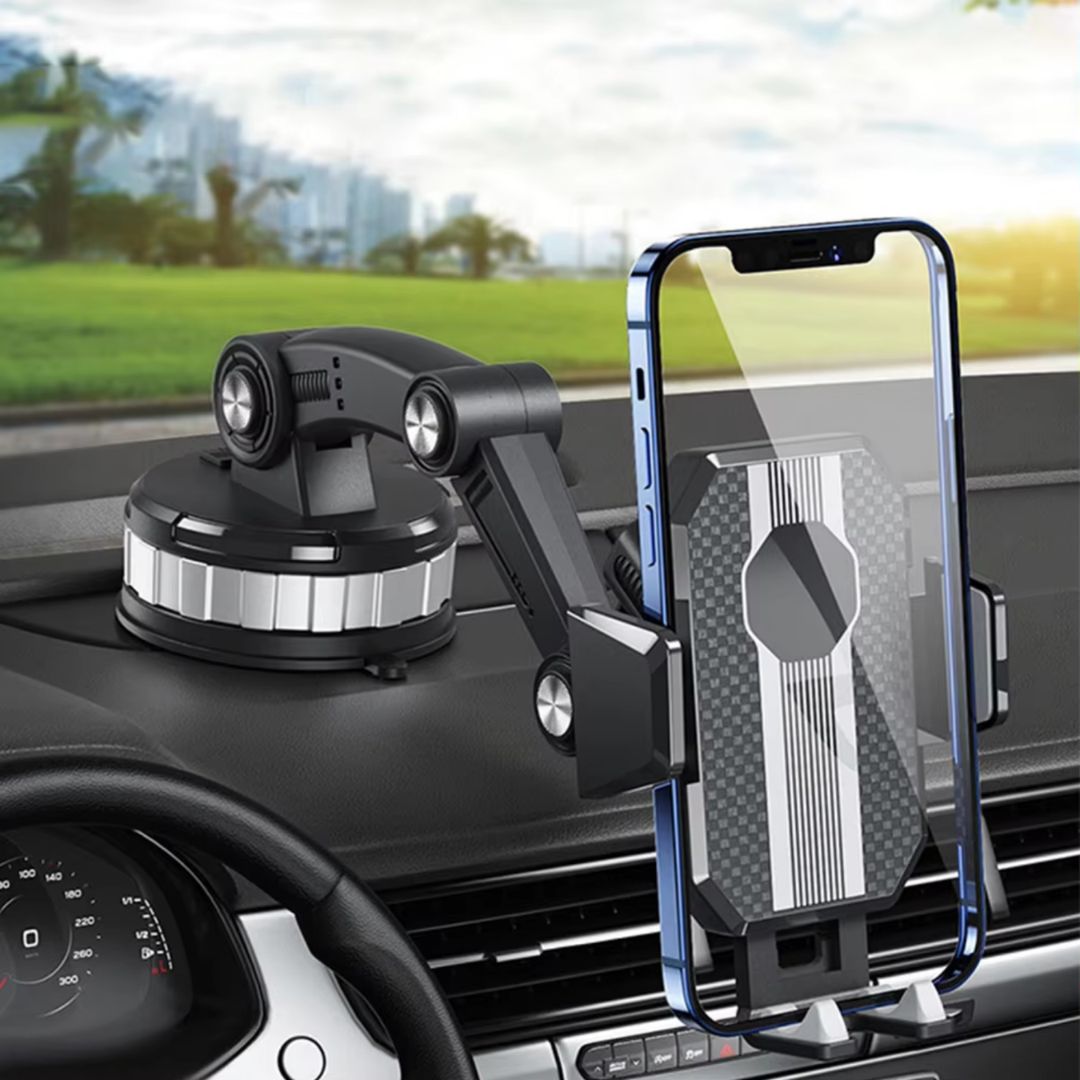 Smartphone Holder til Bil med Sugekop | 360° Rotérbar til Dashboard og Forrude
