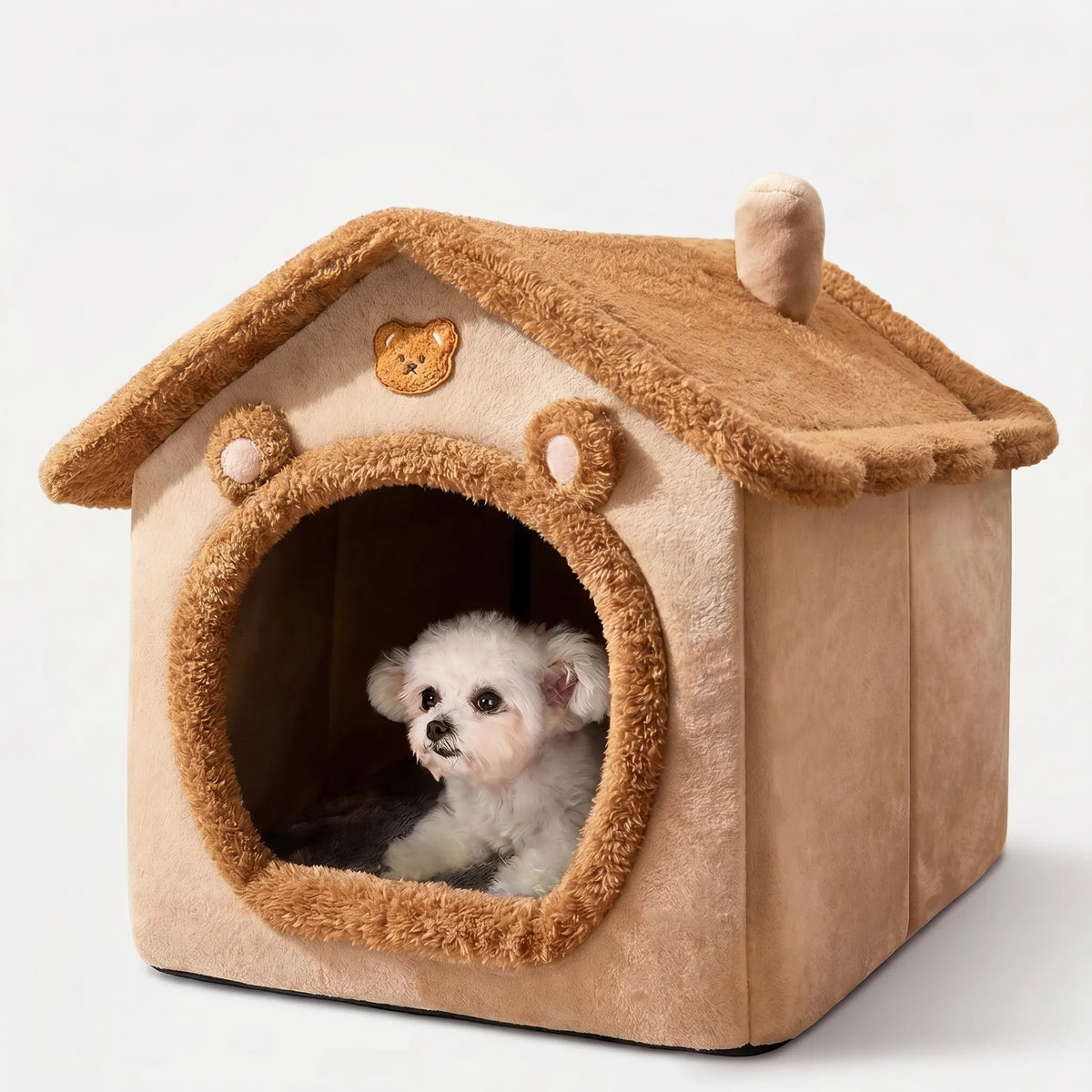 Hundekurv i Husform til Små Hunde