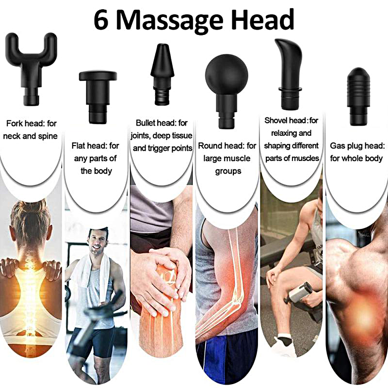 Effektiv massagepistol til dybdegående muskelafslapning hjemme eller i fitnesscentret