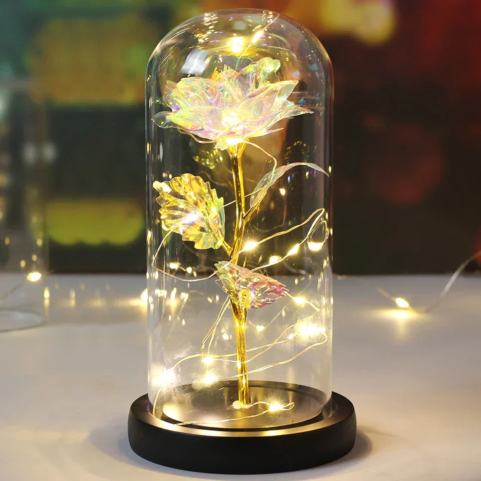 Elegant Rosa LED Kuppel – Lysende Dekoration til Bryllupper og Begivenheder