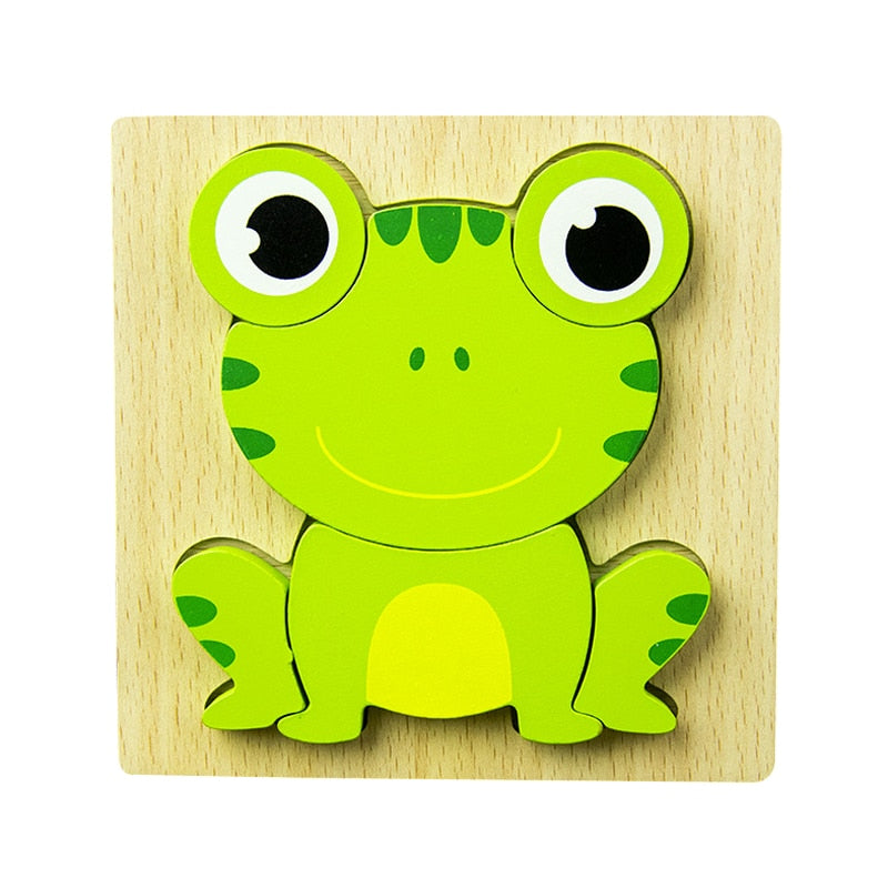 Farverig Læring - Træpuzzle til Børn (Køb 1, Få 1 Gratis!)