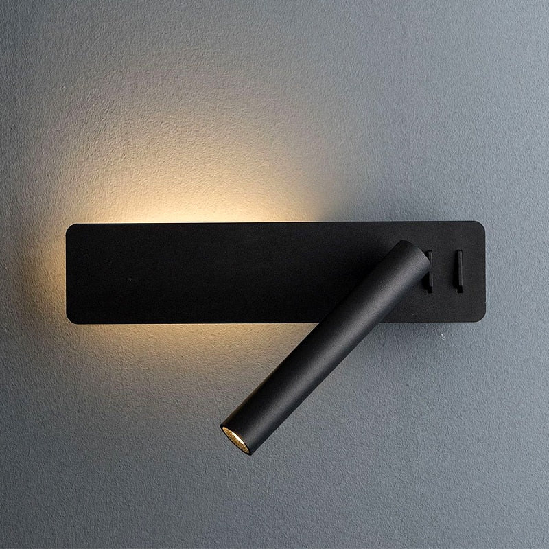 Roterbar LED-läslampa för sovrummet - Flexibel belysning