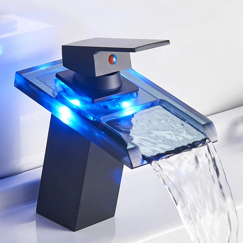 LED Mässing Vattenfall Modern Kran