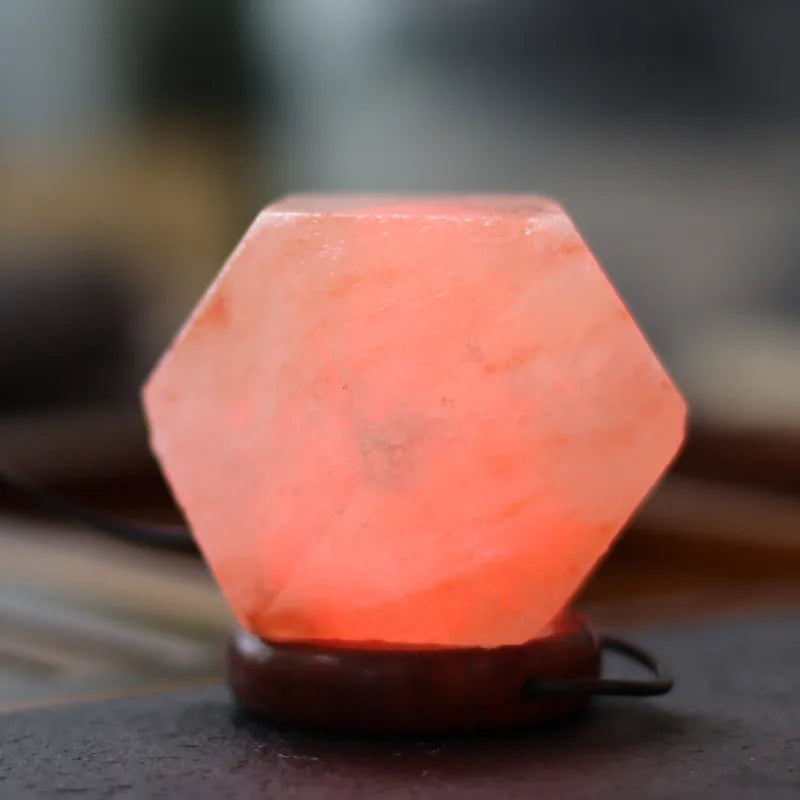 LED Kristall Nattlampa med Färgskiftande USB Himalayasaltlampa