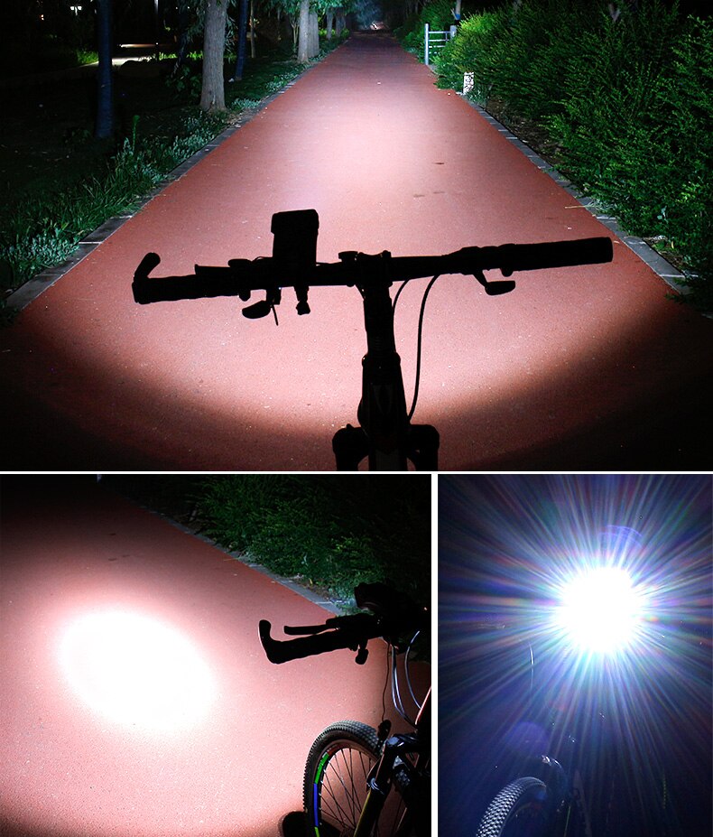 Cykelholder 4 i 1 til Telefon, Powerbank, Lys og Højttaler