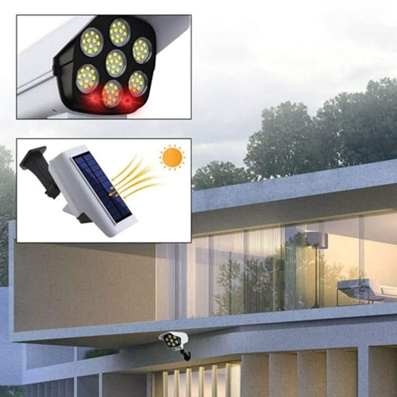 Intelligent solreflektor med rörelsesensor för säkerhet och belysning