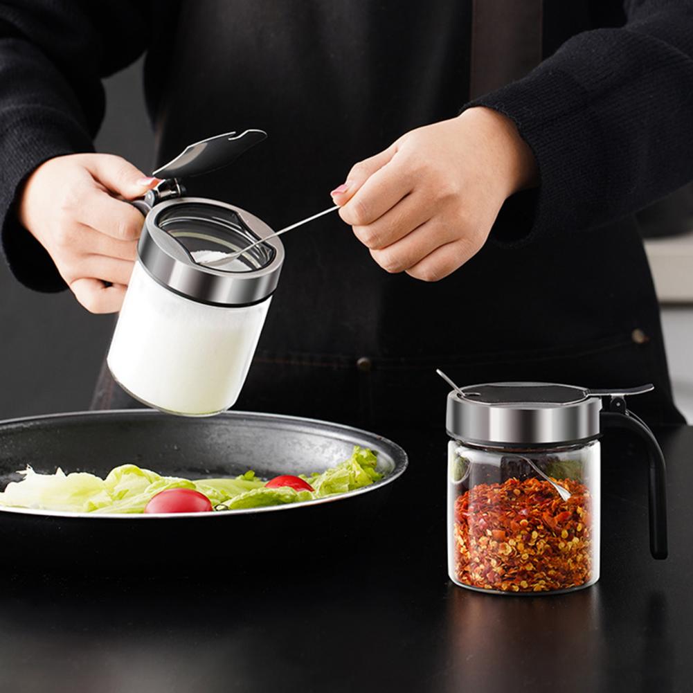 Elegant förvaringsburk i glas för kryddor - Fuktsäker