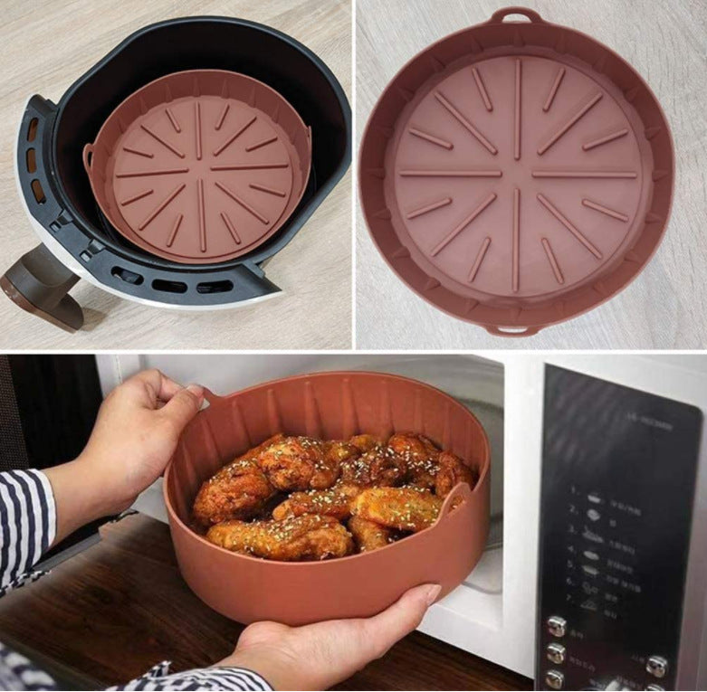 Nonstick genanvendelig air fryer kurv