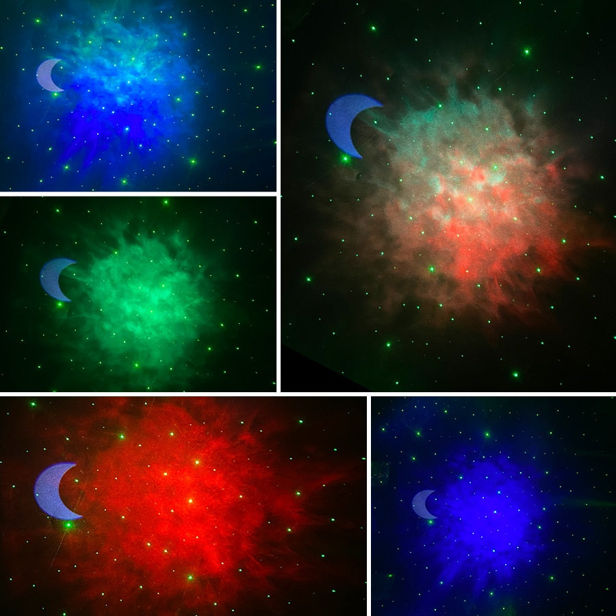 Rotationsprojektor med Stjerner og Galaxer