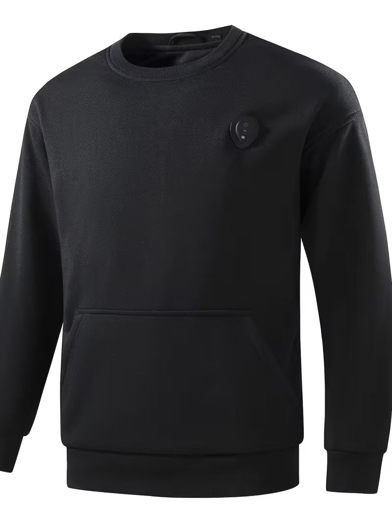 Elektrisk Herresweater med Varme - Justerbare Zoner via USB