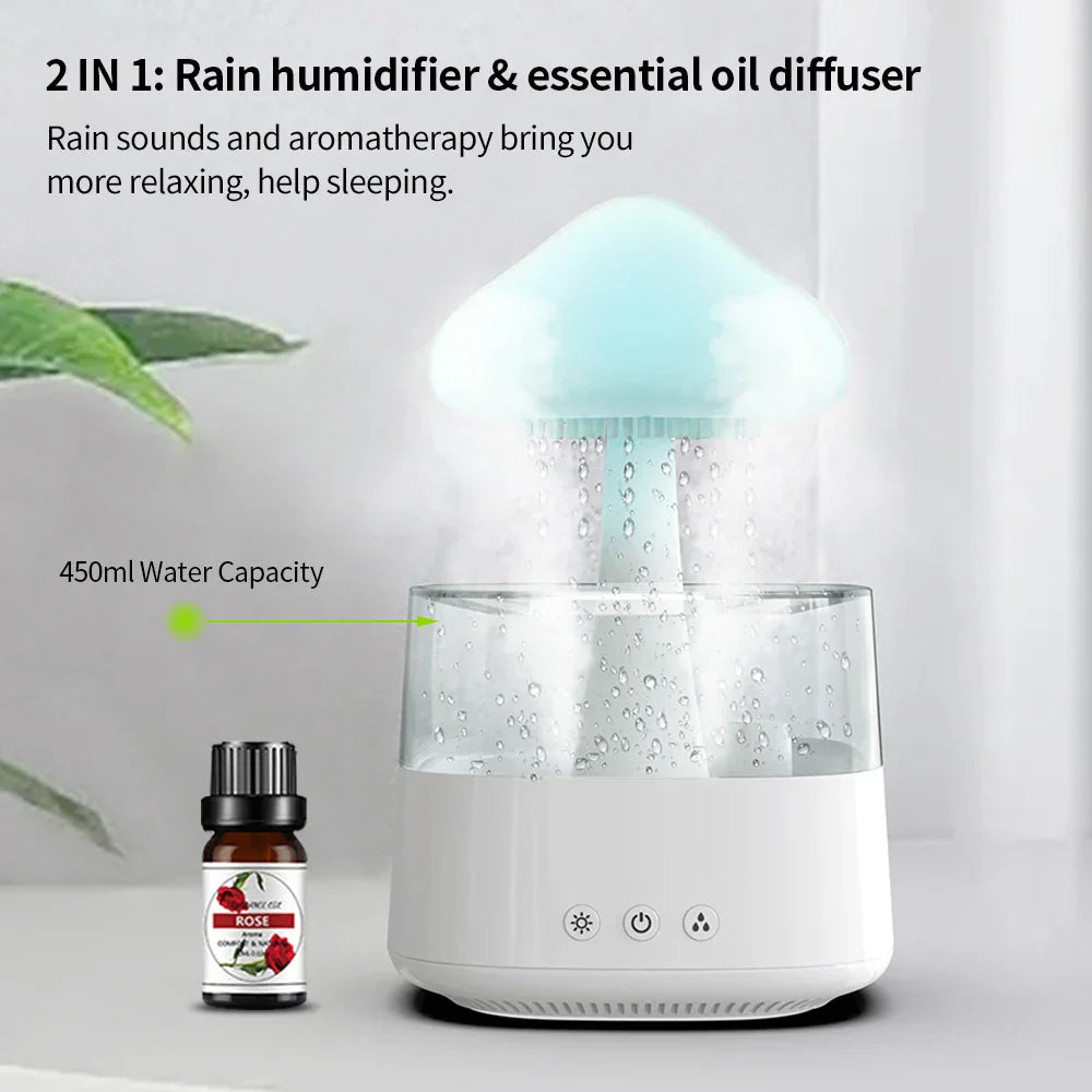 Cloud Rain Forest Aromaterapi Luftfugter Lampe
