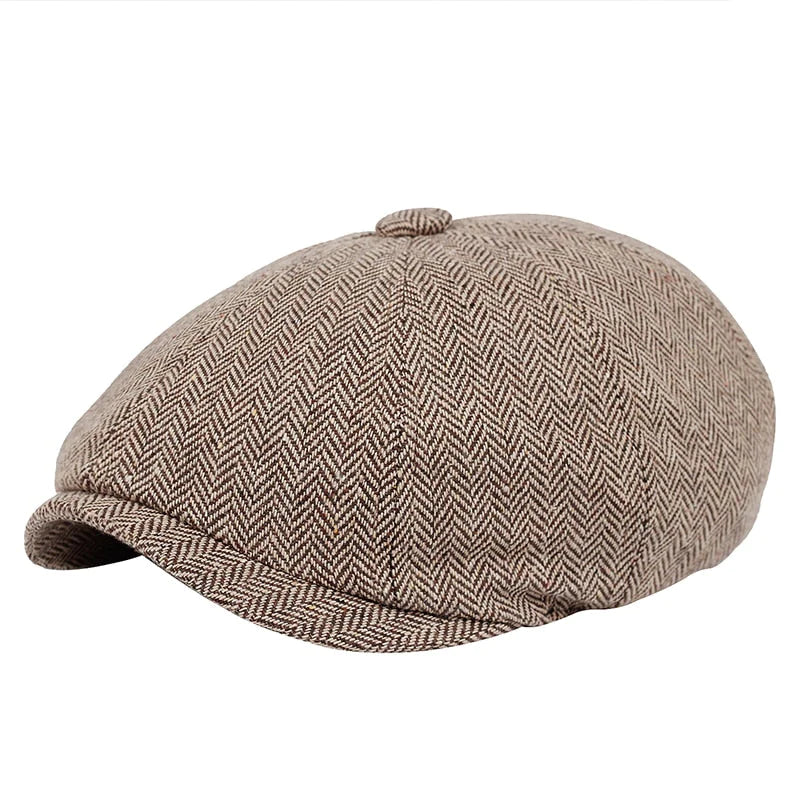 Klassisk Vintage Newsboy Hat – Unisex Model