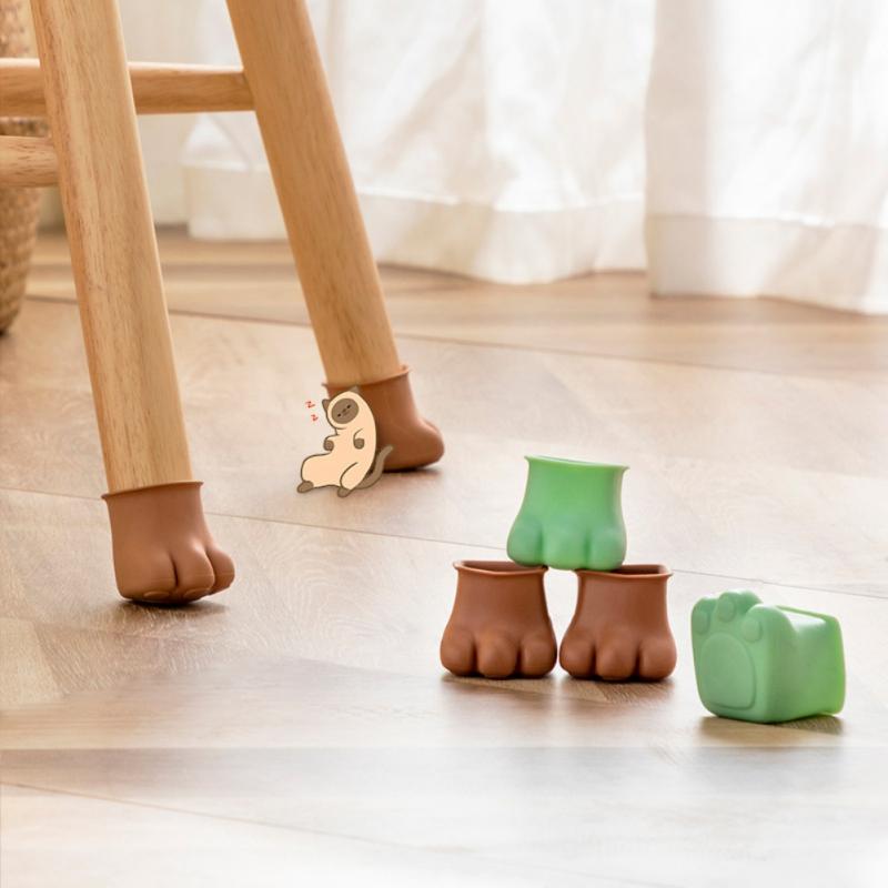 4Pcs Non-Slip Kat Paw Møbel Ben Dække