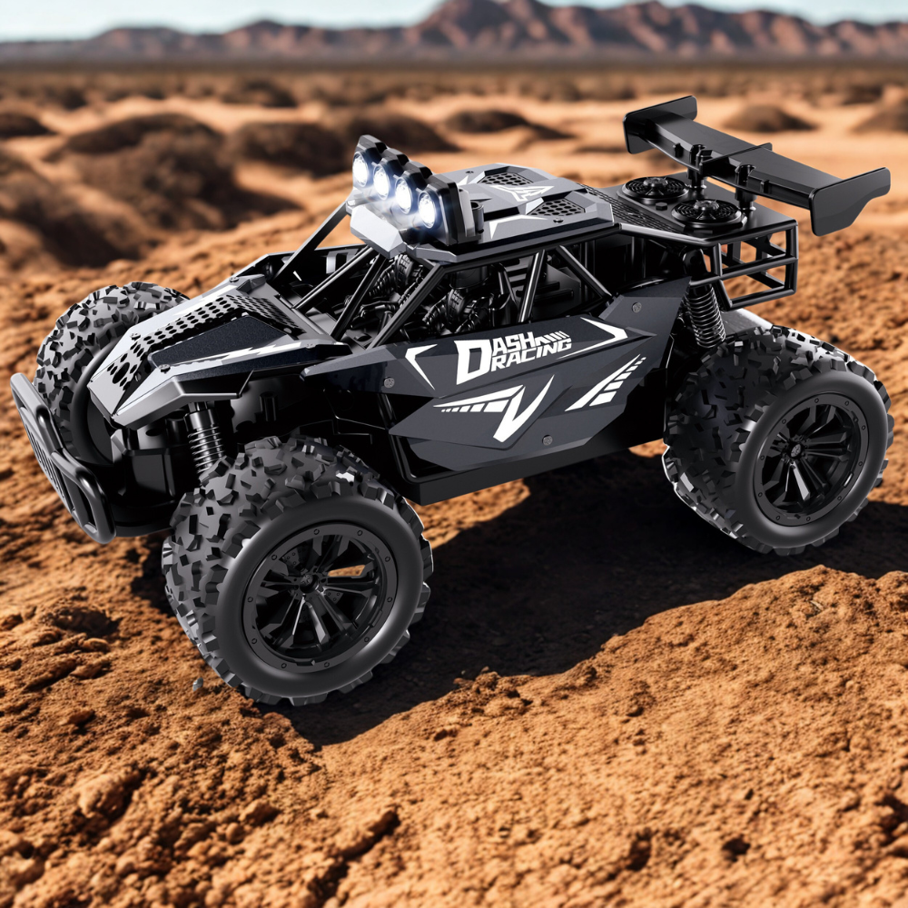 Hurtig RC Bil med Metalchassis og LED Lys