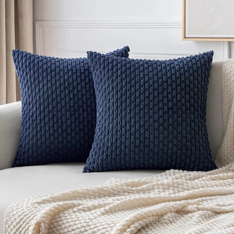 Bløde Velour Pudebetræk med Boheme Struktureret Design