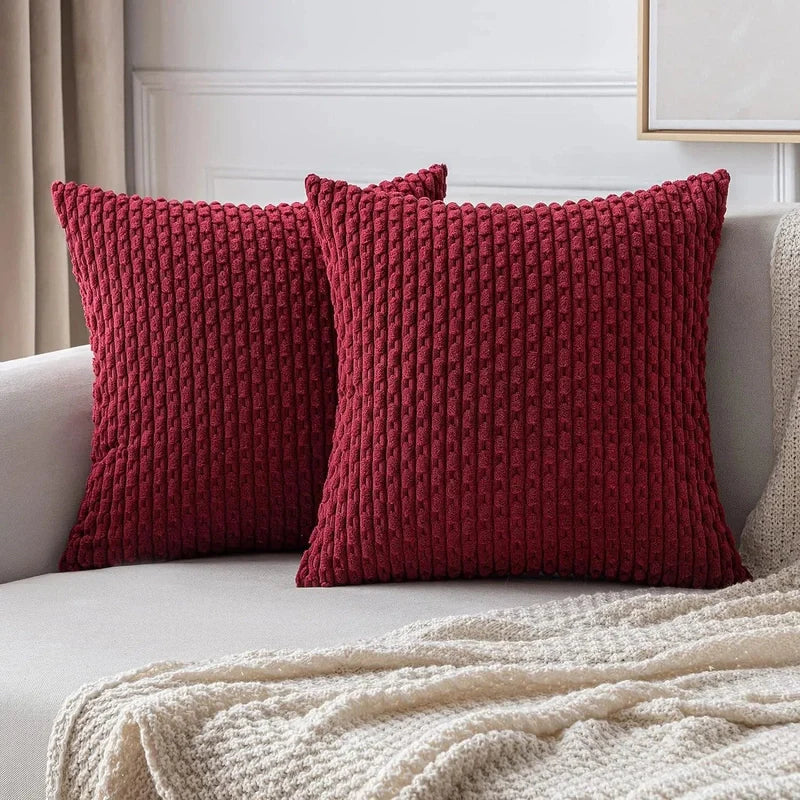Bløde Velour Pudebetræk med Boheme Struktureret Design