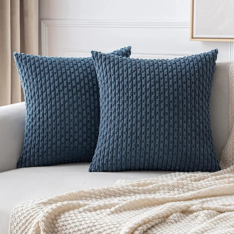 Bløde Velour Pudebetræk med Boheme Struktureret Design