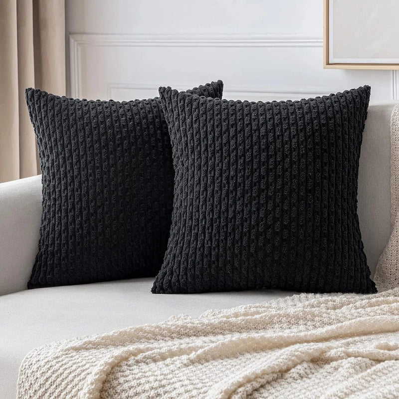 Bløde Velour Pudebetræk med Boheme Struktureret Design