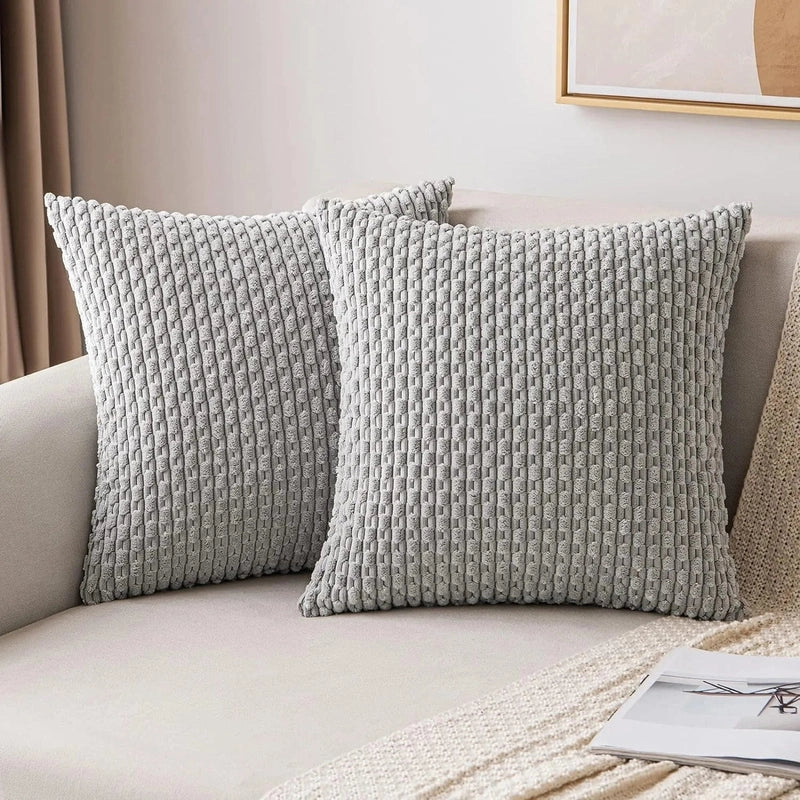 Bløde Velour Pudebetræk med Boheme Struktureret Design