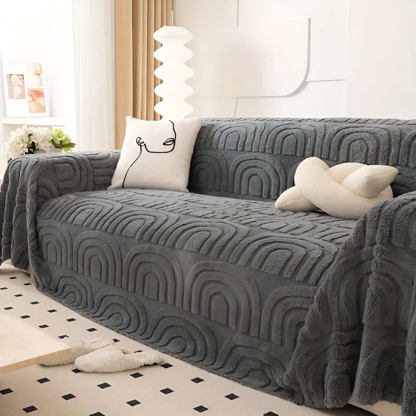 Luksuriøs Jacquard Sofabetræk – Nyt Liv til Dit Sofa