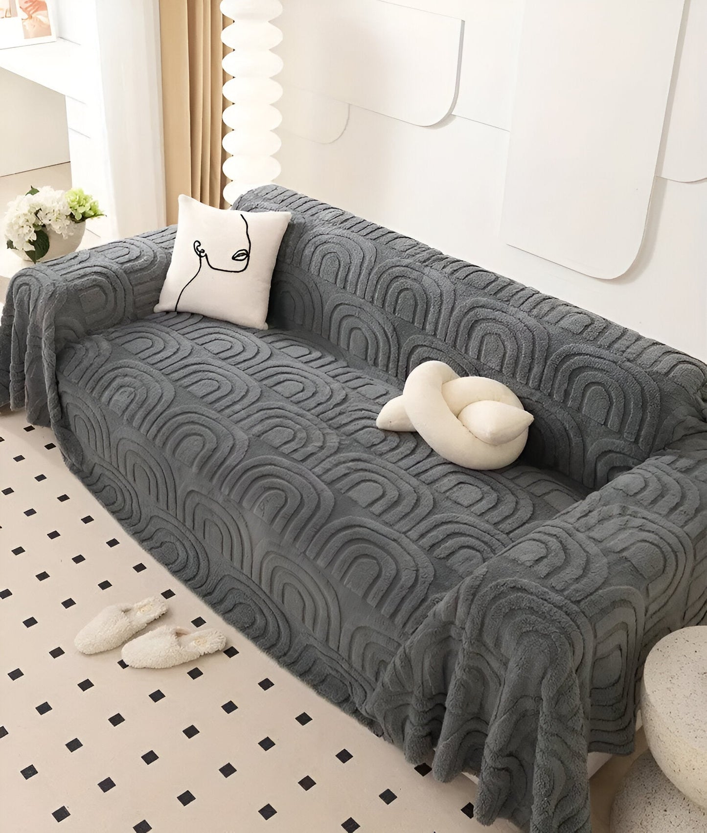 Luksuriøs Jacquard Sofabetræk – Nyt Liv til Dit Sofa