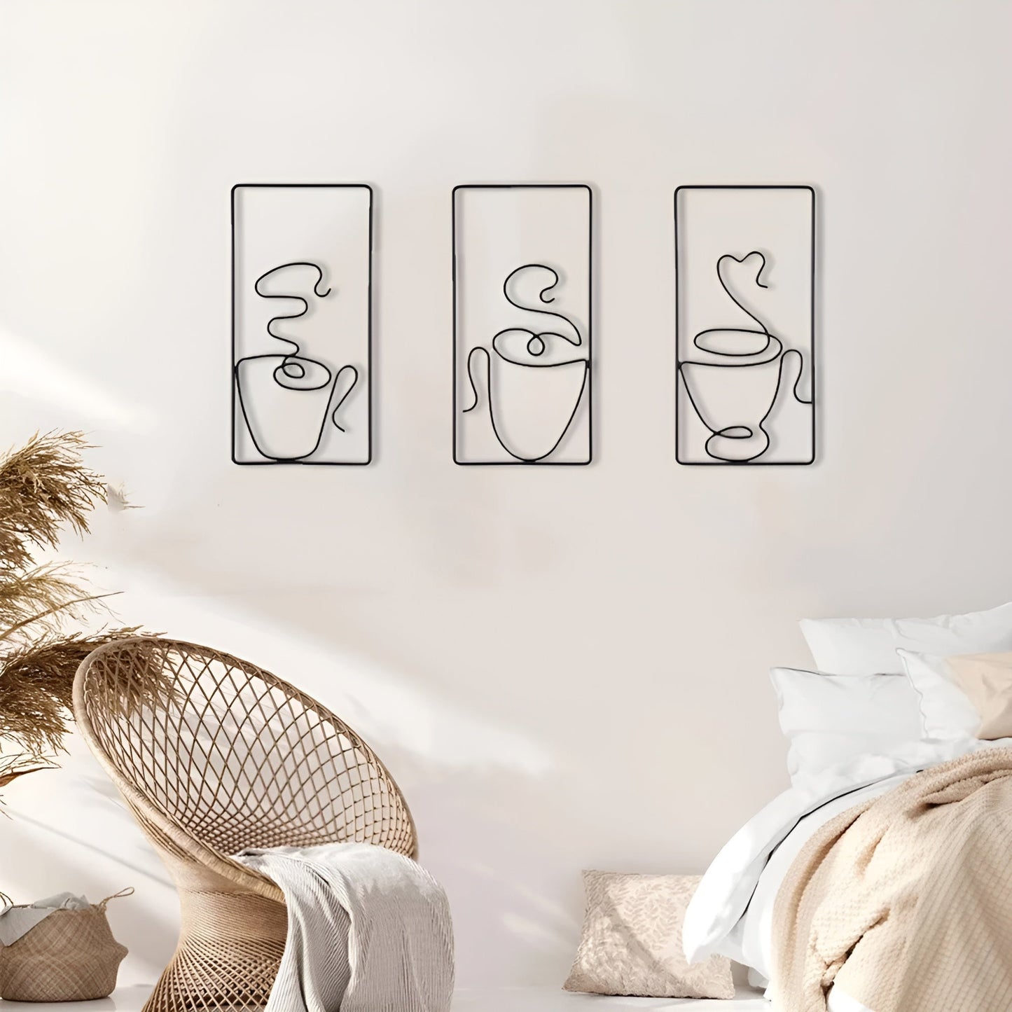 Æstetisk Vægkunst i Jern - Skab Hygge med Kaffetema