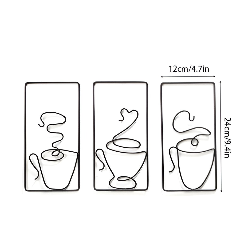 Æstetisk Vægkunst i Jern - Skab Hygge med Kaffetema