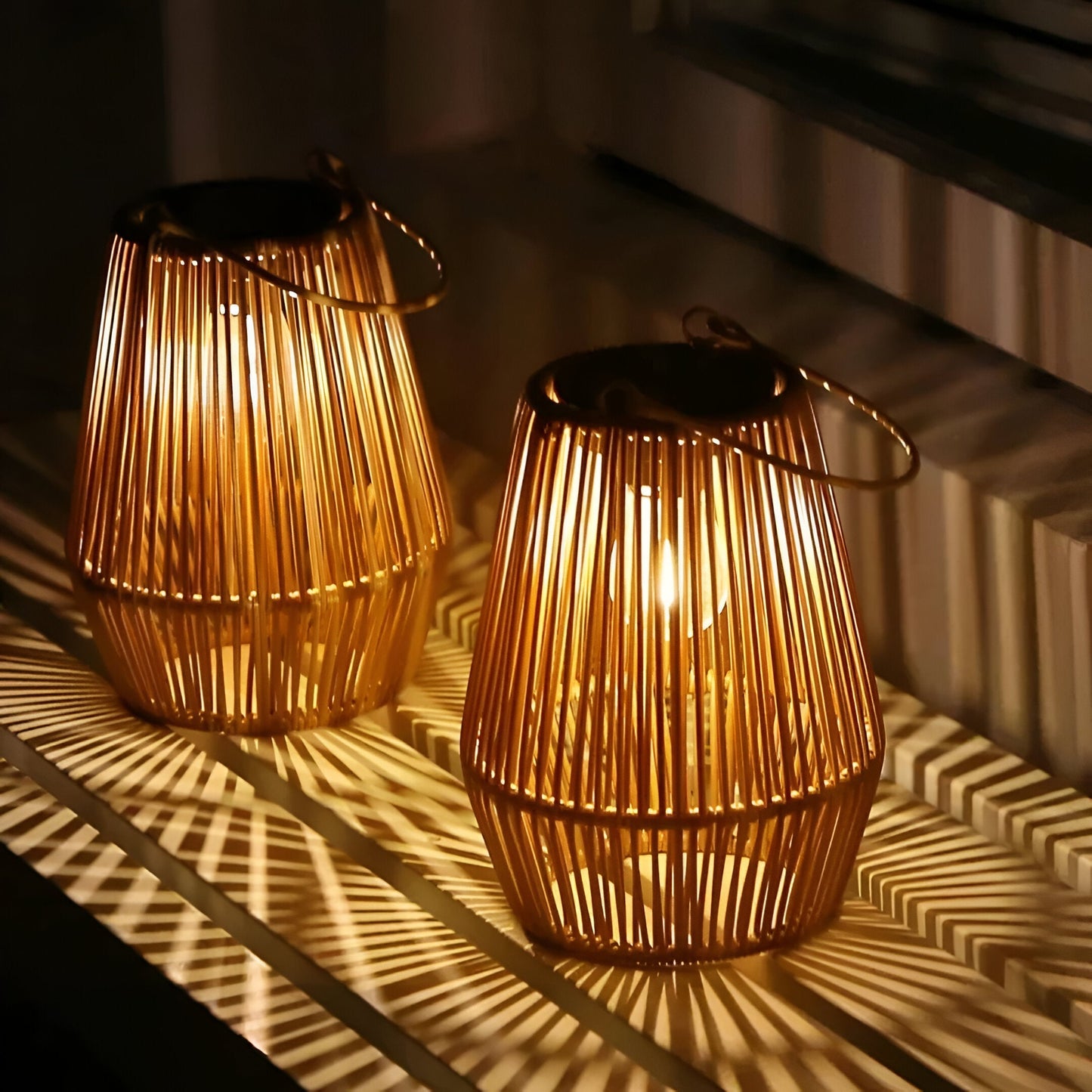 Bambu Solarlykta Utomhus | Rustik & Hållbar Belysning