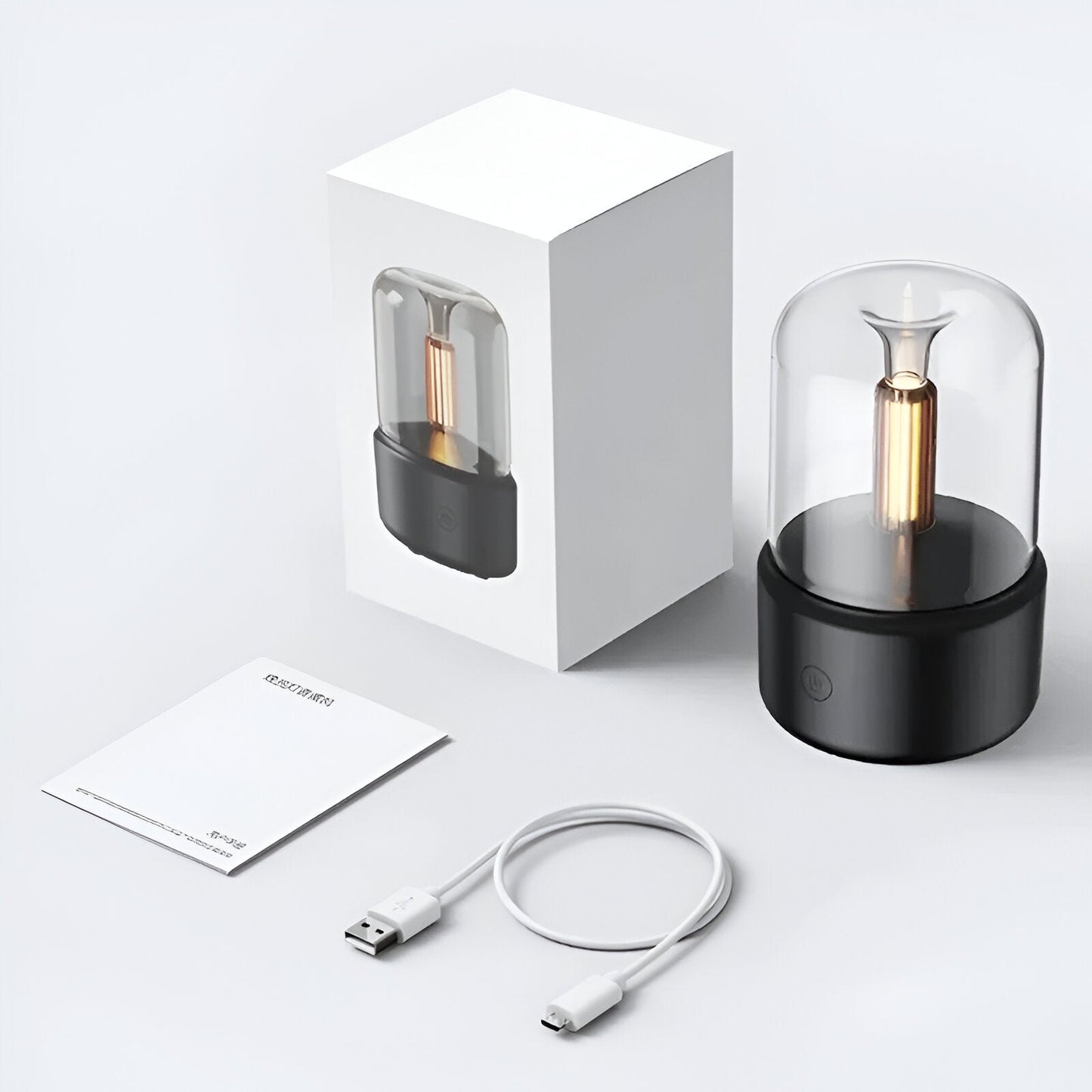 3D Flamme Aroma USB Luftfugter – Beroligende Kerneffekt