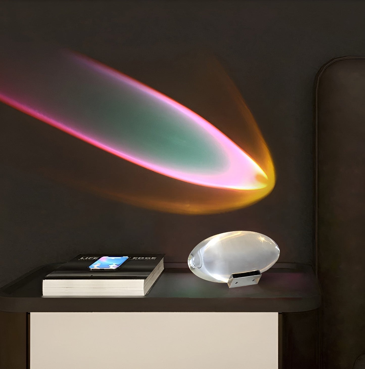 LED Projektionslampe med prismatiske effekter til kreative rum