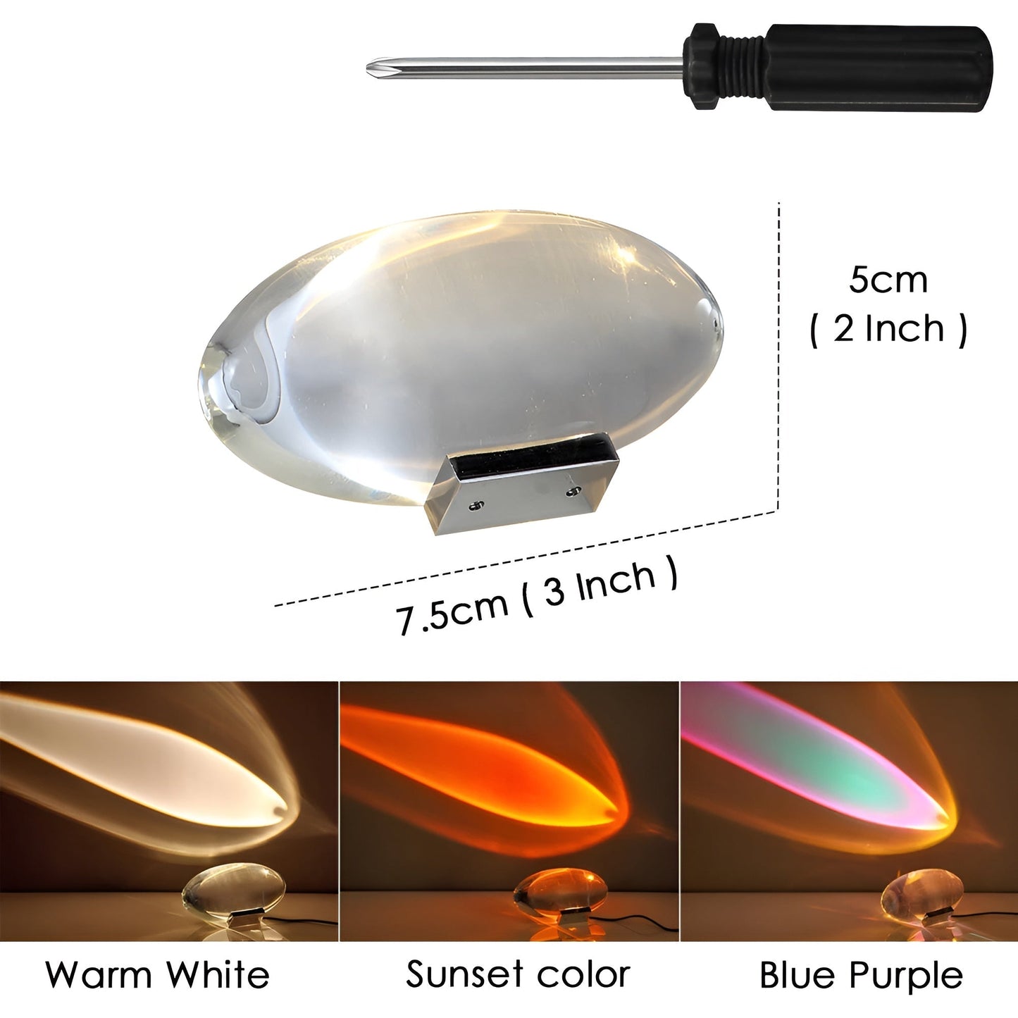 LED Projektionslampe med prismatiske effekter til kreative rum